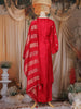 Red Floral Design Banarasi silk Salwar Suit