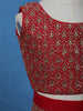 Red Floral Design Sequins Georgette Kids Lehenga