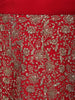 Red Floral Design Sequins Georgette Kids Lehenga
