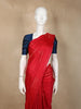 Red Floral Design Soft Silk Saree
