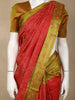 Red Floral Design Soft Silk Saree with Contrast Border