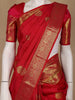 Red Floral Designed Silk Saree - Diadem
