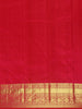 Red Floral Designed Silk Saree - Diadem