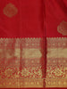 Red Floral Designed Silk Saree - Diadem