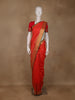 Red Floral Designed Soft Silk Saree - Diadem
