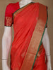 Red Floral Designed Soft Silk Saree - Diadem