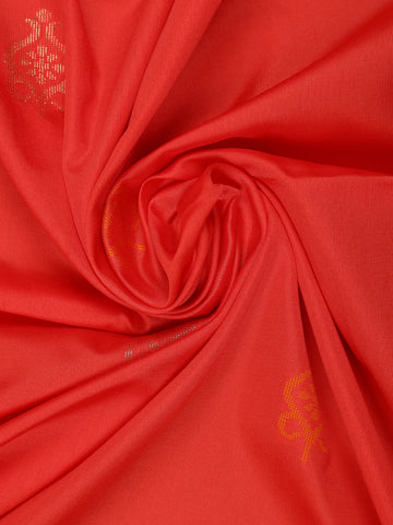 Red Floral Designed Soft Silk Saree - Diadem