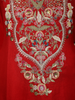 Red Floral Embroidered Cotton Salwar Suit with Dupatta