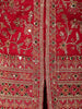 Red Floral Embroidered Georgette Palazzo Suit