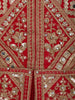 Red Floral Embroidered Georgette Palazzo Suit