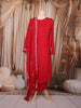 Red Floral Embroidered Georgette Salwar Suit