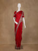 Red Floral Embroidered Georgette Saree with Stone Work