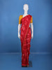 Red Floral Printed Chiffon Saree