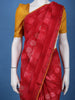 Red Floral Printed Chiffon Saree