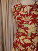 Red Floral Printed Design Cotton Anarkali Salwar Suit with Printed Dupatta