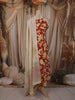 Red Floral Printed Design Cotton Anarkali Salwar Suit with Printed Dupatta