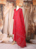 Red Floral Printed Cotton Salwar Suit