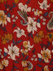 Red Floral Printed Cotton Salwar Suit With Dupatta