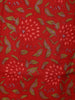 Red Floral Printed Cotton Salwar Suit with Dupatta