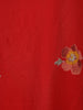Red Floral Printed Cotton Salwar Suit with Dupatta