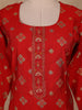 Red Floral Printed Cotton Salwar Suit with Dupatta
