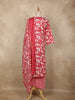 Red Floral Printed Cotton Salwar Suit with Printed Dupatta
