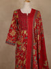 Red Floral Printed Cotton Salwar Suit with Dupatta – Daily & Festive Wear