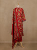 Red Floral Printed Cotton Salwar Suit with Dupatta – Daily & Festive Wear