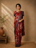 Red Floral Printed Kota Cotton Saree