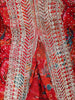 Red Floral Printed Sequins and Beads Embroidered Design Indo Western Palazzo Set with Dupatta