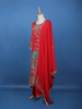 Red Floral Printed Synthetic Palazzo Salwar Suit - Diadem