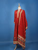 Red Floral Printed Synthetic Salwar Suit - Diadem