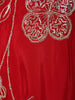 Red Floral Sequins Design Synthetic Salwar Suit