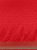 Red Floral Woven Banarasi Silk Saree - Diadem