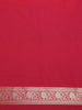 Red Floral Woven Banarasi Silk Saree