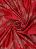 Red Floral Woven Banarasi Silk Saree