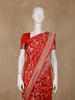 Red Floral Woven Design Pure Banarasi Saree