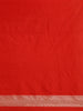 Red Floral Woven Design Pure Banarasi Saree