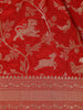 Red Floral Woven Design Pure Banarasi Saree
