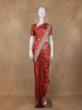 Red Floral Woven Design Pure Banarasi Saree
