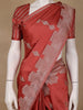 Red Floral Woven Design Pure Banarasi Saree