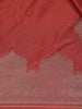 Red Floral Woven Design Pure Banarasi Saree