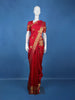 Red Floral Woven Kanchipuram Silk Saree