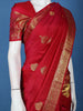 Red Floral Woven Kanchipuram Silk Saree