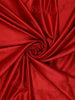 Red Floral Woven Banarasi Silk Saree With Silver Zari Border