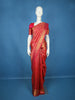 Red Floral Woven Kanchipuram Silk Saree With Zari Border