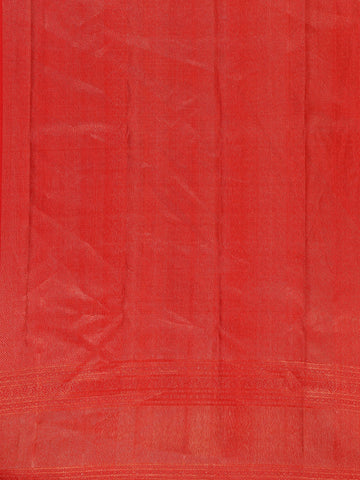 Red Floral Woven Pure Kanchipuram Silk Saree - Diadem