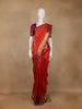 Red Floral Woven Pure Kanchipuram Silk Saree