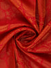 Red Floral Woven Pure Kanchipuram Silk Saree