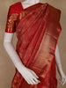 Red Floral Woven Pure Kanchipuram Silk Saree